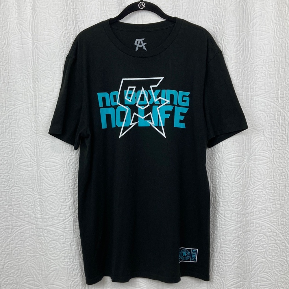 Canelo Alvarez No Boxing No Life Black Graphic T-Shirt sz Large